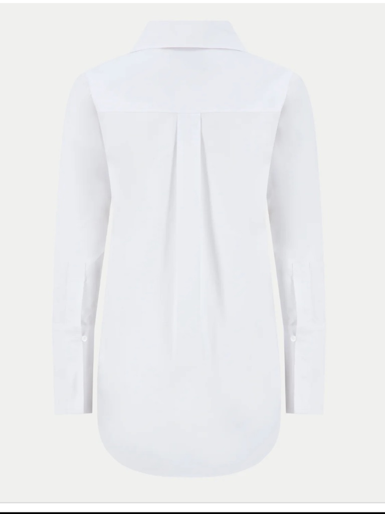 Classic Six Button Down Cotton Poplin Relaxed Casual Shirt In Outmeal Beige 4 S — image 5 of 5